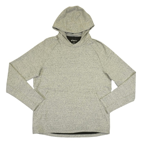 IBKUL Other - IBKUL Hoodie Popcorn Stitch Mens Large Grey Textured Performance Pullover